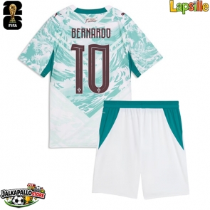 Portugali Bernardo Silva #10 Vieraspaita Lapsille MM-kisat 2026 Lyhythihainen (+ shortsit)